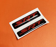 2x SRT Red and Black Challenger/Charger/Durango Key Fob Inlays emblem domed decal 3