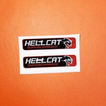 2x Hellcat Supercharged Challenger/Charger/Durango Key Fob Inlays emblem domed decal 2