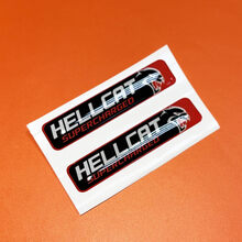 2x Hellcat Supercharged Challenger/Charger/Durango Key Fob Inlays emblem domed decal 3