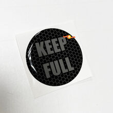 Keep Full Honeycomb Grey Fuel Door Insert emblem domed decal for Challenger Dodge 2