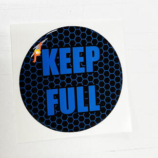 Keep Full Honeycomb Blue Fuel Door Insert emblem domed decal for Challenger Dodge 1