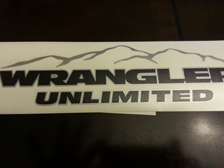 Jeep Mountain  Wrangler Unlimited CJ TJ YK JK XJ All Colors Sticker Decal#4