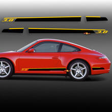 Porsche 911 3.8 Carrera S Turbo Side Stripes Kit Decal Sticker  2