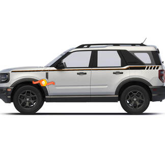 Ford Bronco Sport First Edition Sides Up Stripes Decals Stickers