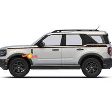 Ford Bronco Sport First Edition Topographic Lines Sides Up Stripes Decals Stickers 2 colors 2