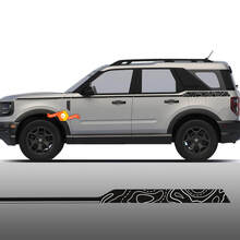 Ford Bronco Sport First Edition Topographic Lines Sides Up Stripes Decals Stickers 2 colors 4