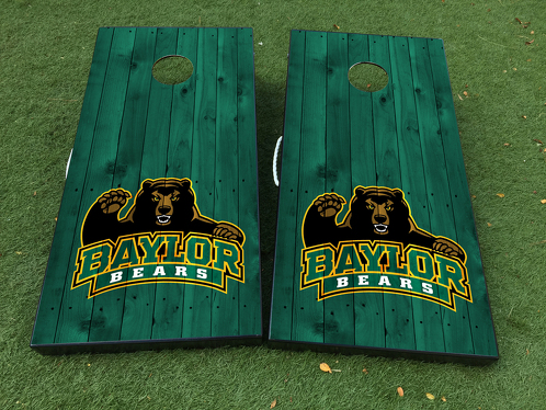 Baylor University Bears Fottball team Cornhole Board Game Decal VINYL WRAPS with LAMINATED