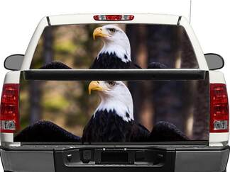 Bald Eagle Rear Window Decal Sticker or Tailgate Pick-up Truck Decal Car any size