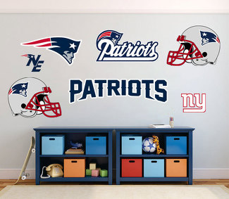New England Patriots National Football League (NFL) fan wall vehicle notebook etc decals stickers