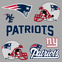 New England Patriots National Football League (NFL) fan wall vehicle notebook etc decals stickers 2