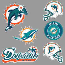 Miami Dolphins National Football League (NFL) fan wall vehicle notebook etc decals stickers 2