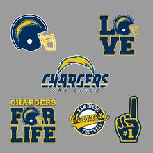 The Los Angeles Chargers team National Football League (NFL) fan wall vehicle notebook etc decals stickers 2