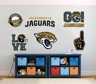 The Jacksonville Jaguars  American professional football team National Football League (NFL) fan wall vehicle notebook etc decals stickers 1