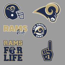 The Los Angeles Rams professional American football team National Football League (NFL) fan wall vehicle notebook etc decals stickers 2
