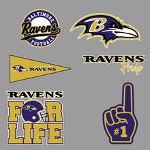 The Baltimore Ravens professional American football team National Football League (NFL) fan wall vehicle notebook etc decals stickers 2
