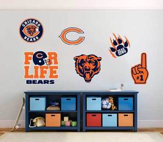 Chicago Bears professional American football team National Football League (NFL) fan wall vehicle notebook etc decals stickers 1