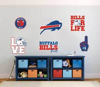 Buffalo Bills professional American football team National Football League (NFL) fan wall vehicle notebook etc decals stickers 1
