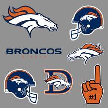 Denver Broncos professional American football team National Football League (NFL) fan wall vehicle notebook etc decals stickers 2
