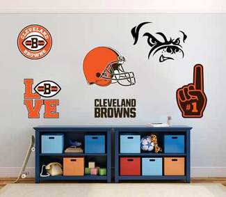 Cleveland Browns American football team National Football League (NFL) fan wall vehicle notebook etc decals stickers 1