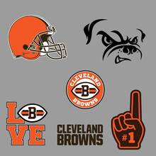 Cleveland Browns American football team National Football League (NFL) fan wall vehicle notebook etc decals stickers 2