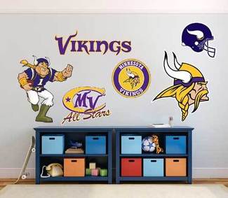 Minnesota Vikings American football team National Football League (NFL) fan wall vehicle notebook etc decals stickers 1