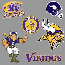 Minnesota Vikings American football team National Football League (NFL) fan wall vehicle notebook etc decals stickers 2