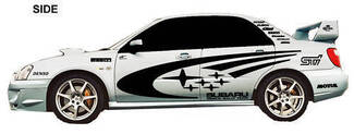 Subaru Impreza Wrx Sti Wrc Full Rally Stars Vinyl Decals Kit Any Color Full Size 1