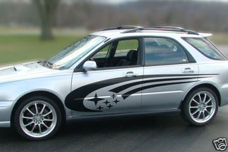 Subaru Impreza STi WRX Legacy Side Panel Stripes Vinyl Decals racing decal kit 1