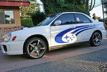 Subaru Impreza STi WRX Legacy Side Panel Stripes Vinyl Decals racing decal kit 2