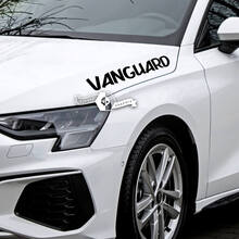 Hood Lettering Decal Sticker Emblem Logo Vinyl Vanguard For Audi 4