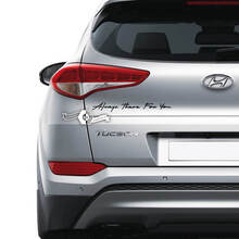 Lettering Decal Sticker Tailgate Emblem Logo Vinyl For Hyundai 4