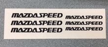 Mazda MazdaSpeed Brake Caliper High Temp Vinyl Decal Stickers Set Of 8 2