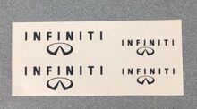 Infiniti Brake Caliper High Temp Vinyl Decal Stickers (any Color) Set Of 4 2