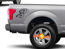 4x4 Truck Bed Decal Set Ford Super Duty F250 F150 Vinyl Stickers 2