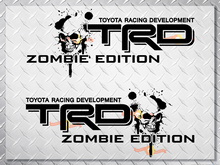 Toyota Racing Development TRD Zombie edition 4X4 bed side Graphic decals stickers 2