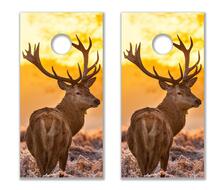 Deer Cornhole Board Game Decal VINYL WRAPS with LAMINATED 2