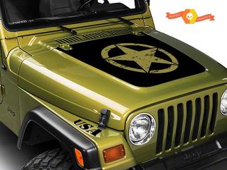 Jeep Wrangler (1999-2006) Custom Vinyl Wrap Kit - Military Kit 1