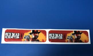 Domed decals Red Dead Redemption 2 emblems Car bike laptop stickers 1