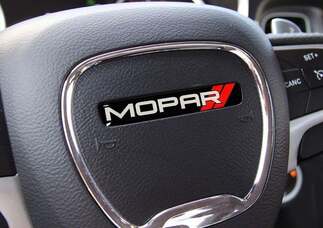 One Steering Wheel emblem domed decal Challenger Charger Mopar Dodge 1