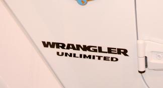 2 Wrangler Unlimited CJ TJ YK JK XJ All Colors Sticker Decal