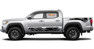 4 x Toyota Tacoma 2016-2019 (TRD OFF ROAD)  Sport Punisher side skirt Vinyl Decals graphics sticker