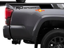 Pair TRD Sport PRO Off Road Grey Colors stripes for Tacoma Side Vinyl Stickers Decal fit to Toyota Tacoma 2005–2020 2