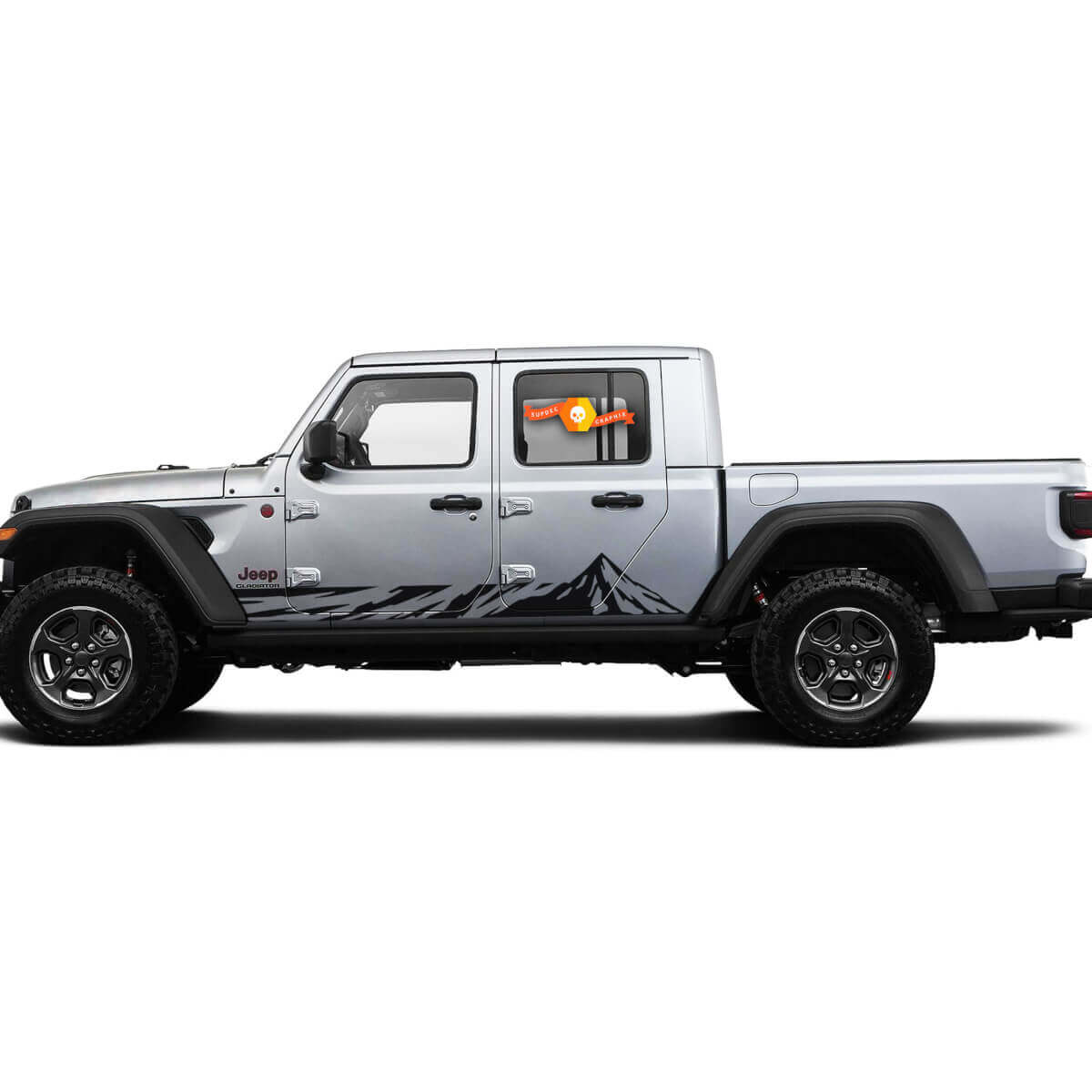 Rocker Panel Mountain Side Vinyl Decals Graphics Sticker for Jeep Gladiator