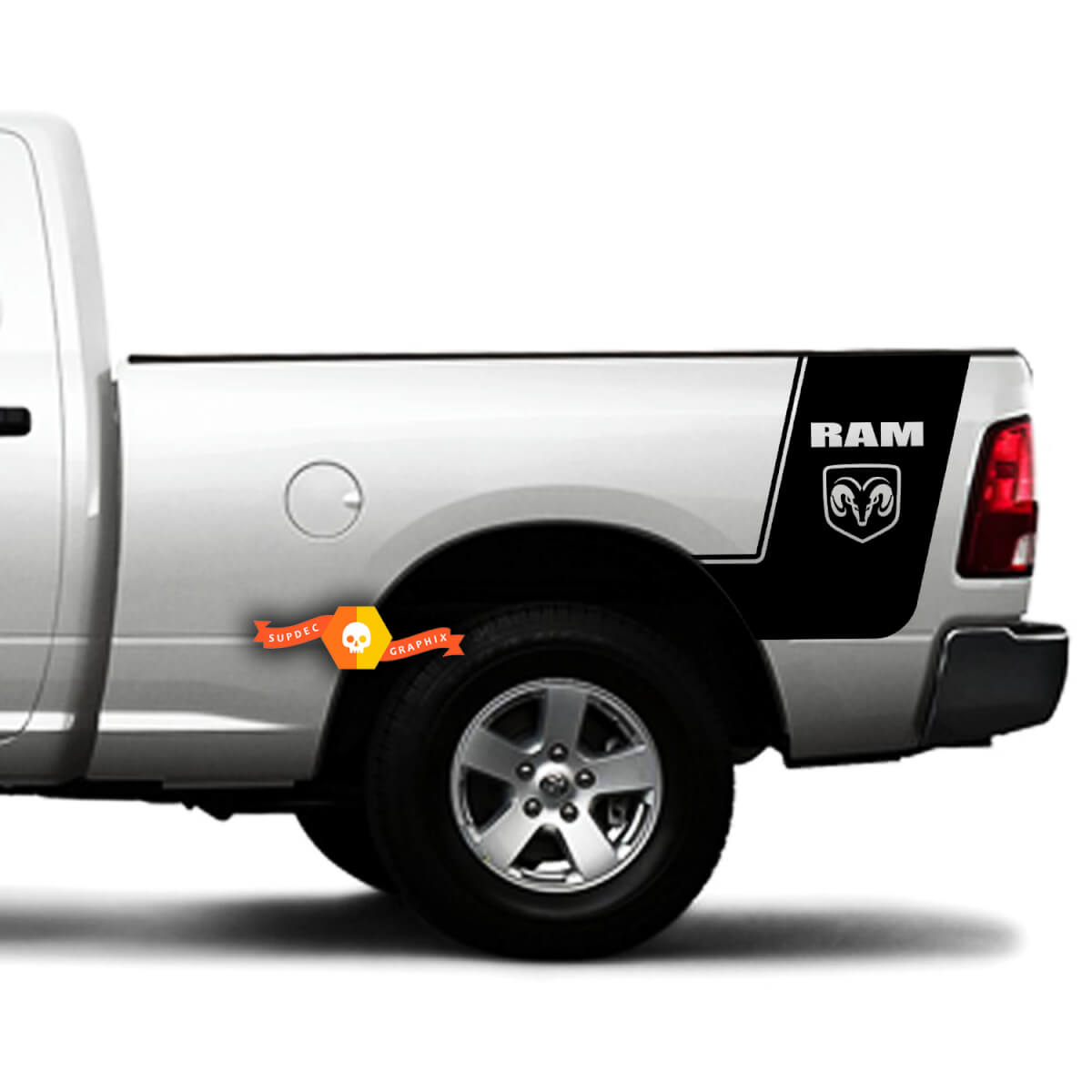DODGE RAM 1500 2500 RAM RT Laramie Bett Vinyl Streifen Truck Custom Decal