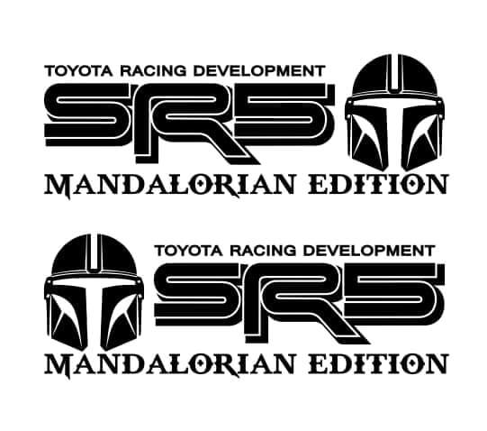 Paar SR5 Mandalorianische Ausgabe Off Road Racing Vinyl Aufkleber Aufkleber Für TOYOTA TACOMA TUNDRA