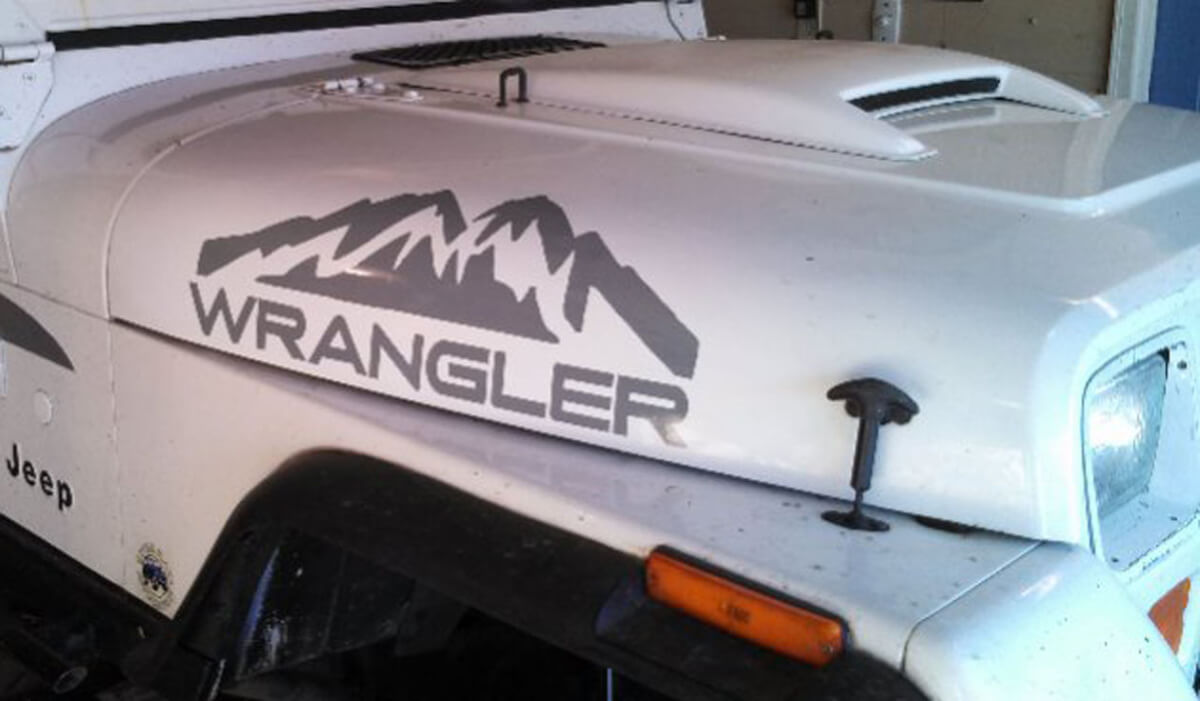 Jeep Wrangler Rubicon Mountains Vinyl Sticker Decal for Jeep CJ TJ YK JK XJ