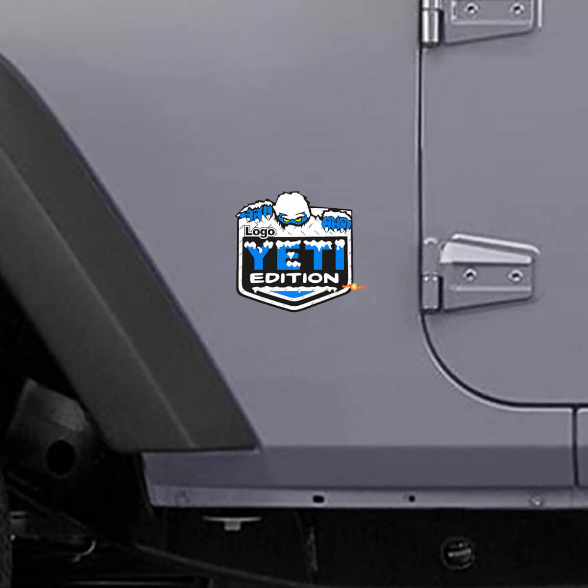 Custom Logo Yeti Edition Side Vinyl Decal for Jeep Wrangler Rubicon 