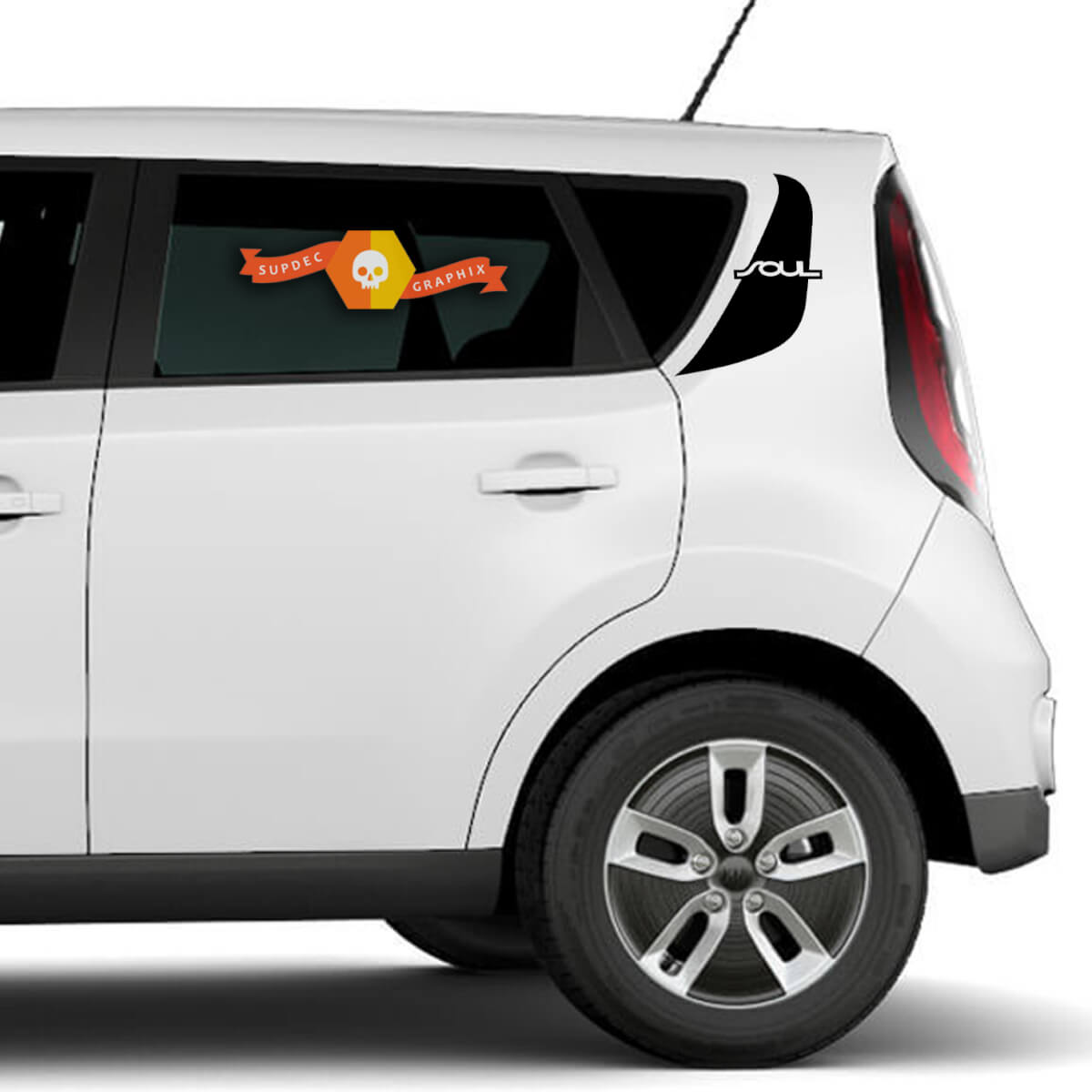 Pair Kia Soul 2014 2018 Side Graphics Decal Sticker Logo