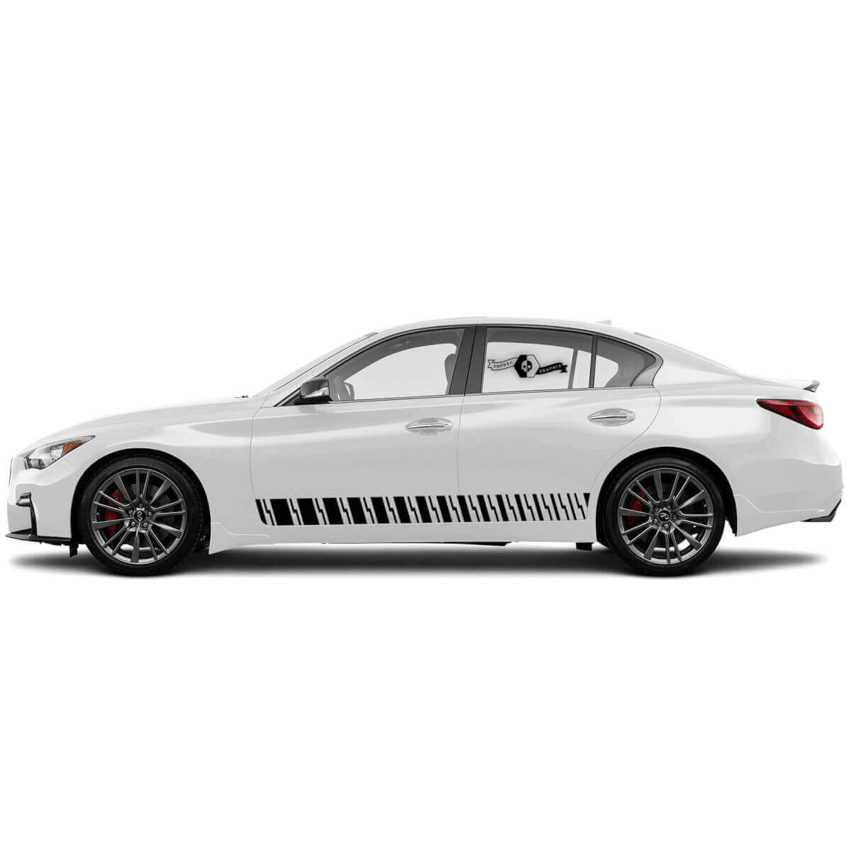 Pair Decal Sticker Side door Stripe for INFINITI Q50 Q60
