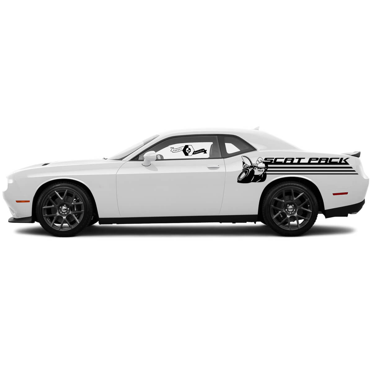 Scat Pack Line side decals for Dodge Challenger or Charger Vinyl Decals Stickers